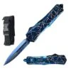 9" Blue Lightning Tactical Recon Automatic OTF Combat Knife -Knife Shop 10 929BLTDP