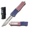9" American Flag Out Of The Front Automatic OTF Knife -Knife Shop 112LUSTP20 20Copy