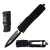 8.5" Black Delta Force OTF Dual Action Automatic Knife -Knife Shop 140BKDP