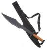 Greek Fighting Spartan War Sword With Black Blade And Shoulder Scabbard -Knife Shop 5M3SI132111