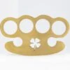 Rare Lucky Charm 100% Pure Brass Knuckle Paper Weight Accessory -Knife Shop 6B1 BN2859