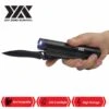 DZS 3 In 1 Multi Tool Rechargeable Stun Gun, FlashLight And Folding Knife -Knife Shop DZS60001