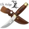 Elk Ridge Wood Handle Hunting Knife -Knife Shop ER050.1