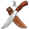 Elk Ridge Hunting Knife With Genuine Leather Sheath -Knife Shop ER052.2