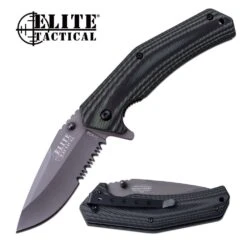 Elite Tactical Pocket Knife G10 Handle Spring Assisted Knife