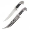 Antique Silver Eagle Dagger Fixed Blade Hunting Knife With Scabbard Collectors -Knife Shop FL15208E 1