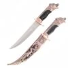 Bronze Wolf Collectors Dagger Fixed Blade Hunting Knife With Scabbard -Knife Shop FL15208W