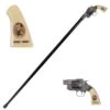Jesse James Revolver Gun Handle Gentleman's Walking Stick -Knife Shop FL18400JJ NB