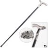 36" John Snow Wolf Steel Metal Gentlemen Walking Cane Stick
