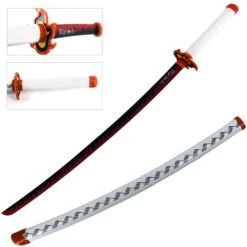 40" ABS Plastic Blade Rengoku Kyojuro Nichirin Katana Sword Demon Anime