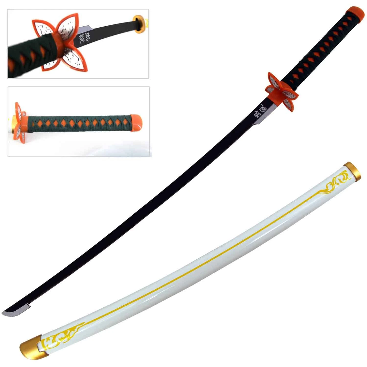 40" ABS Plastic Blade Shinobu Kocho Nichirin Katana Sword Demon Anime 3 40" ABS Plastic Blade Shinobu Kocho Nichirin Katana Sword Demon Anime