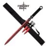 Fantasy Master 3 Piece Set Ninja Sword And Throwing Knife Set Red -Knife Shop FM644RD