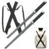 2 Piece Ninja Sword Set With Cast Metal Guards And Pommels -Knife Shop HK1456