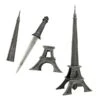 Eiffel Tower Design Fantasy Dagger Knife - Letter Opener