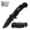 Marines MTech USA Spring Assisted Knife Tactical Black Handle -Knife Shop MA1049BK