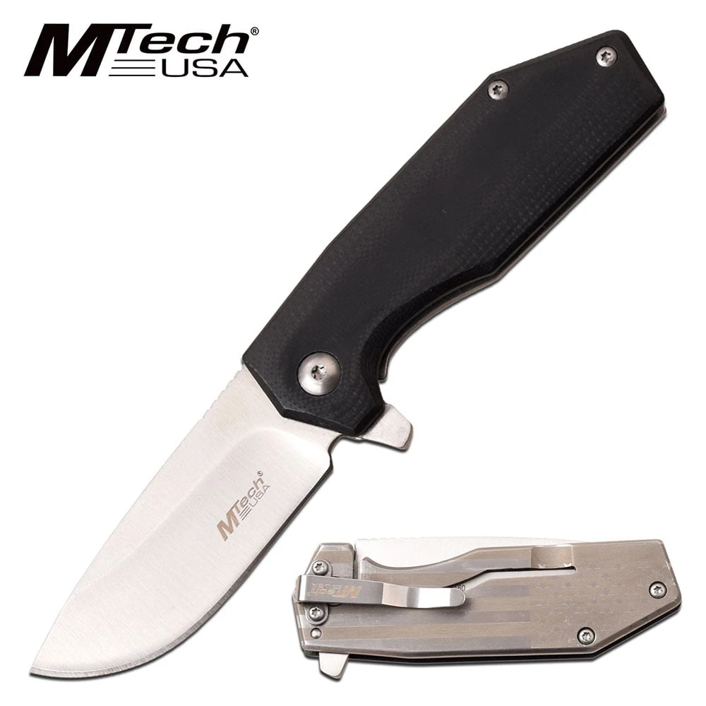 Mtech 6 Inch Manual Folding Pocket Knife USA Flag Handle 3 Mtech 6 Inch Manual Folding Pocket Knife USA Flag Handle