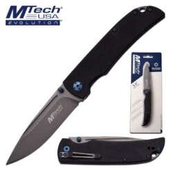 Jumbo Mtech Folding Knife 8.25 Inch Pocket Knife G10 Handle In Clamshell