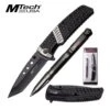 MTech USA Folding Pocket Knife And Self Defense Tactical Pen Kit