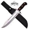 Master USA Fixed Blade Tactical Survival Knife - Black Pakka Wood Handle -Knife Shop MU1135S