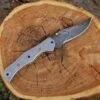 8.7" Damascus Steel Custom Handmade Folding Pocket Knife Engraved Handle