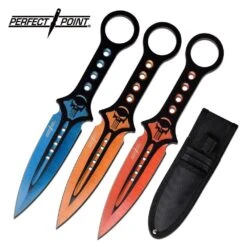 The Punisher Throwing Knives 3 Piece Set With Nylon Sheath