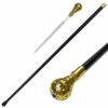 Golden Crown Jewel Knob Handle Walking Cane Sword -Knife Shop SI18409G 2