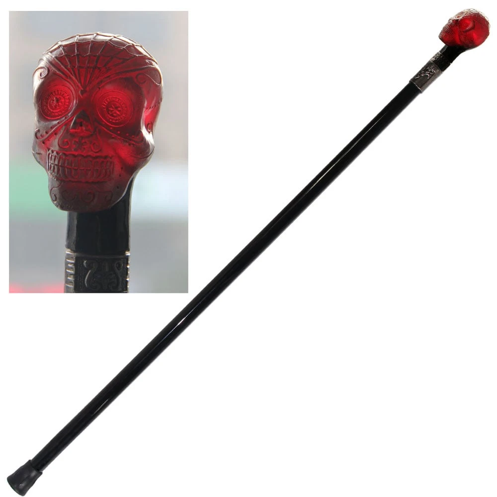 35" Day Of The Dead Skull Walking Stick Cane 3 35" Day Of The Dead Skull Walking Stick Cane