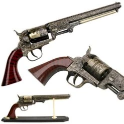Western Style Navy Revolver Comes With The Display Stand