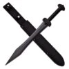 Fantasy Sword 24 Inch Overall 3MM Thick Black Finish Blade Fighters Sword -Knife Shop SW1277