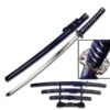 3 Piece Dragon Samurai Katana Sword Set - Blue And Black -Knife Shop SW68LBL4