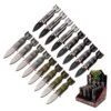 Bomber Design Spring Assisted Knife | 16 Pocket Knives In POP Box -Knife Shop TF 1039POP
