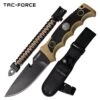 Camping Adventure Fixed Blade Survival Knife Tan Black Handle -Knife Shop TF FIX005TN
