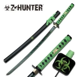 41 Inch Zombie Hunter Samurai Sword With Bio Hazard Logo On Tsuba